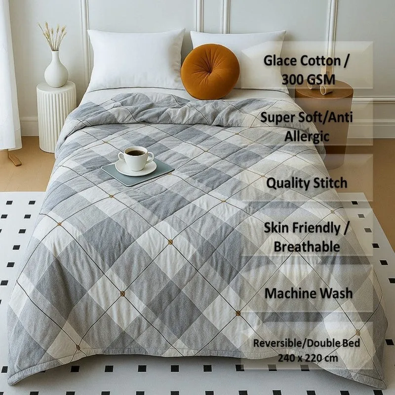 Metro Grid Comforters - 300 GSM media 7