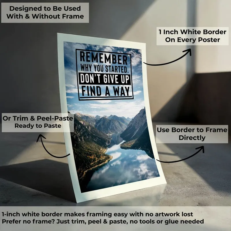 Mountain Motivation Wall Poster media 9