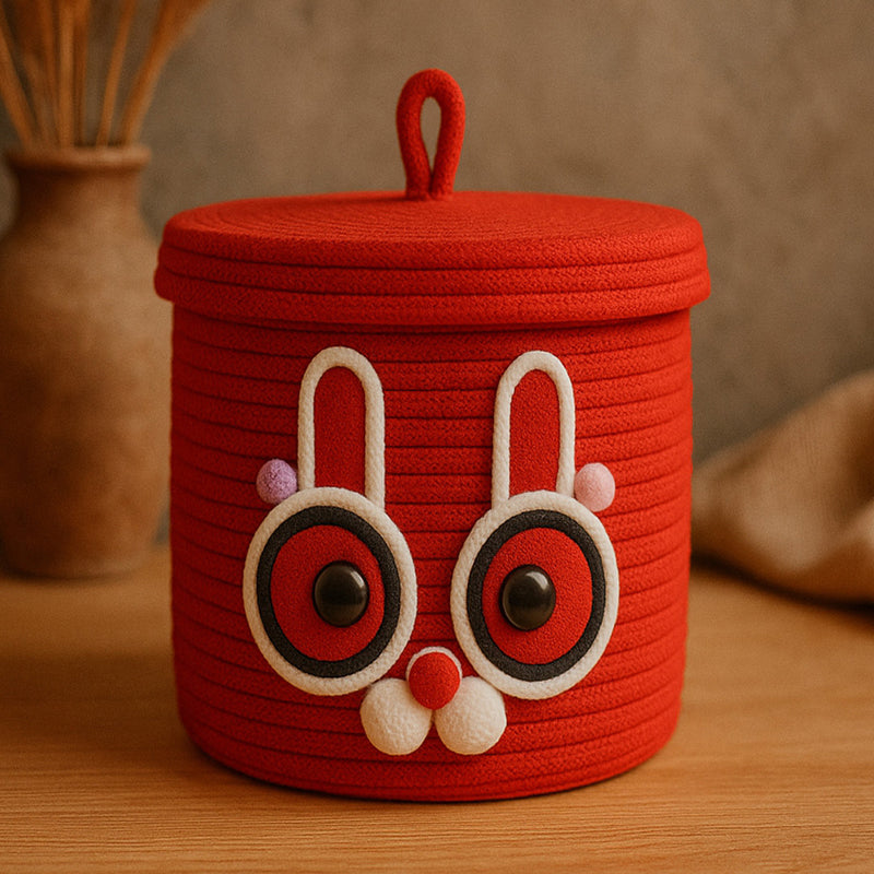 Bunny Charm Cotton Basket media 3