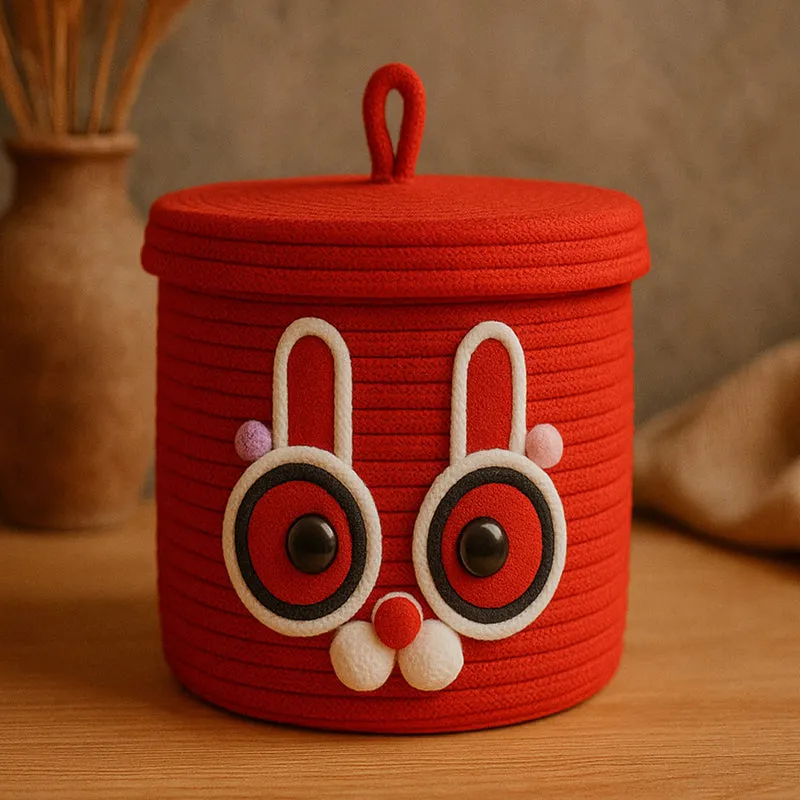 Bunny Charm Cotton Basket media 3