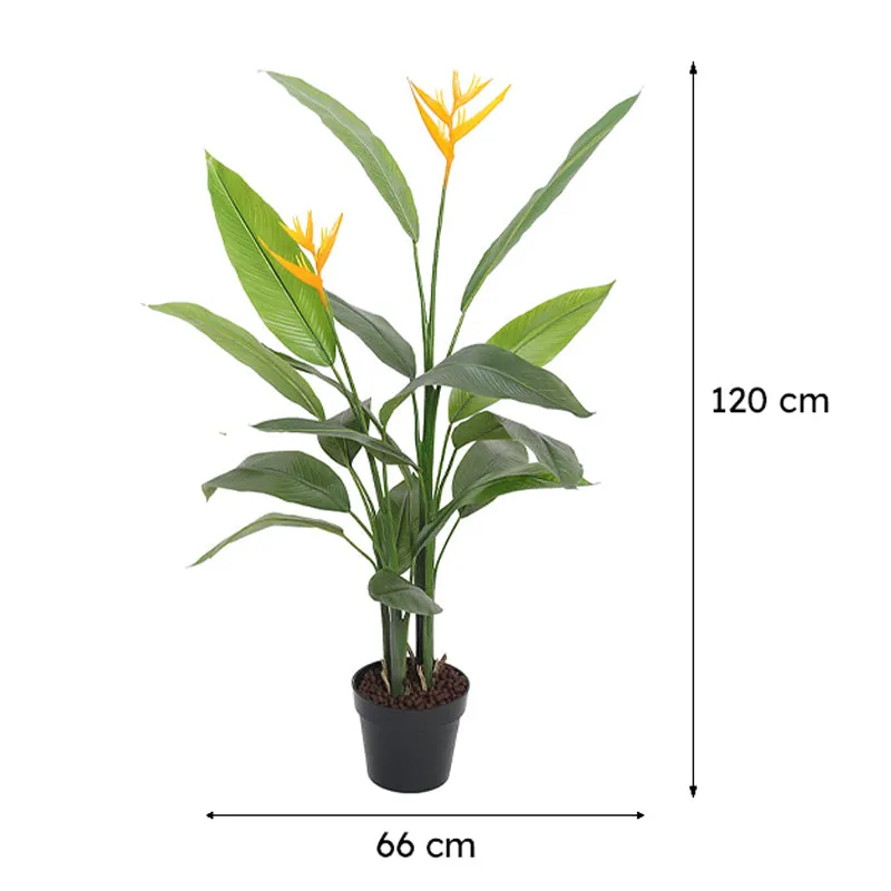 Stem-sational Artificial Plant With Black Plastic Pot - 4 Feet media 8