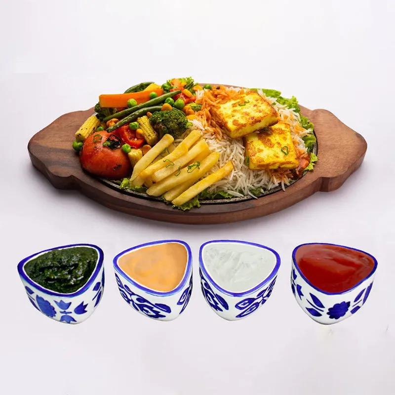 Grecian Blooms Ceramic Dip Bowl (80 mL) - Set Of Two media 5