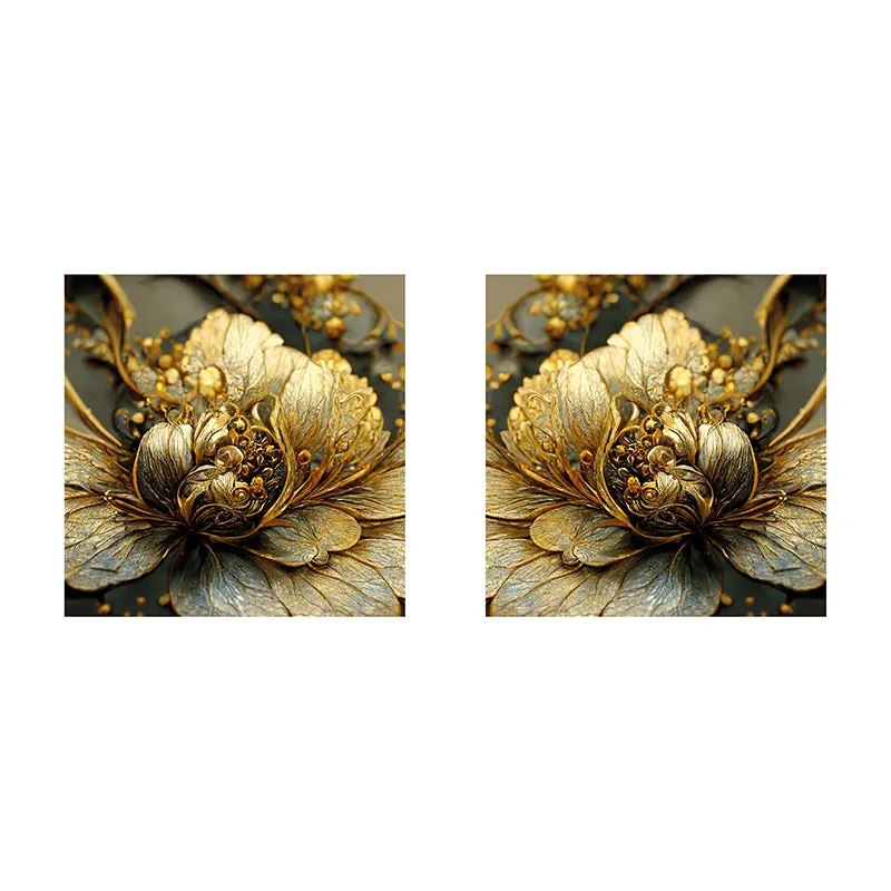 Gilded Nectar Canvas Wall Art - Set Of Two media 3