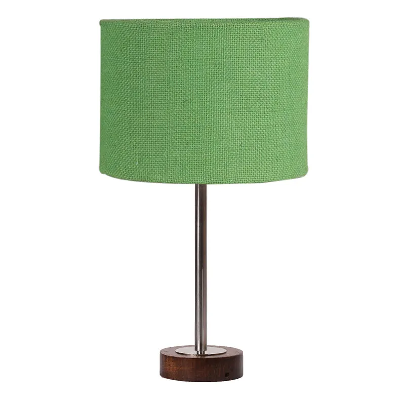 Sienna I Rodin Wooden Table Lamp - Green,Silver,Brown media 4