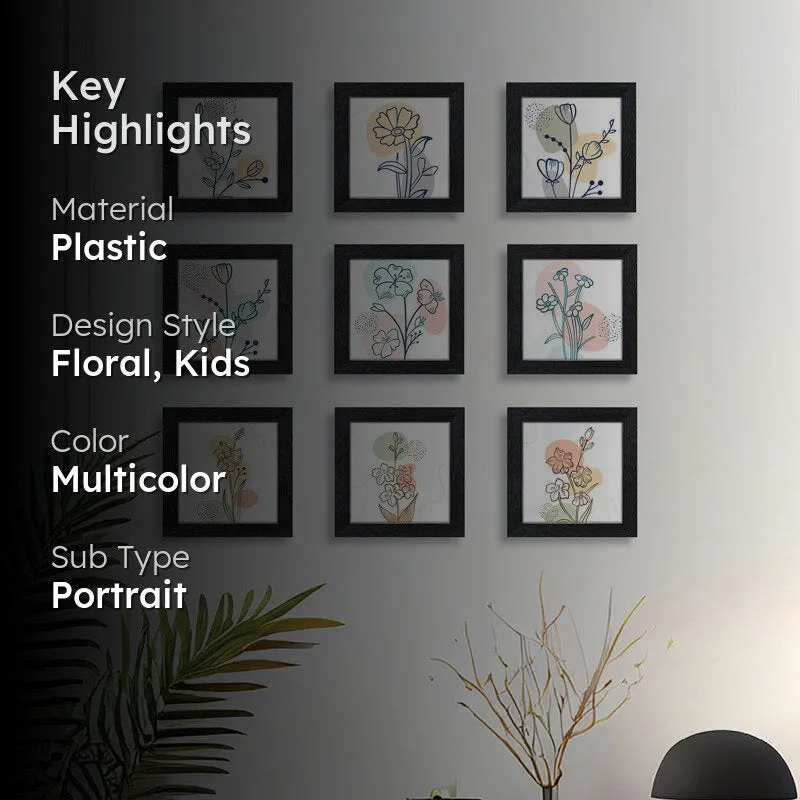 Nineo Floral Wall Art - Set Of Nine media 2