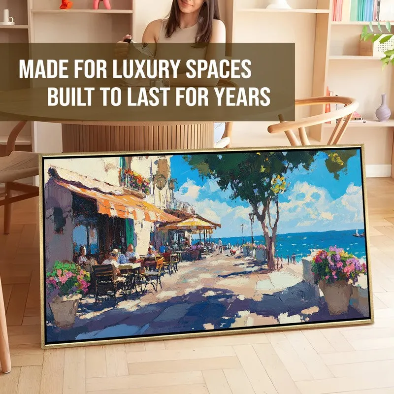Cliffside Canvas Wall Painting With Frame media 7