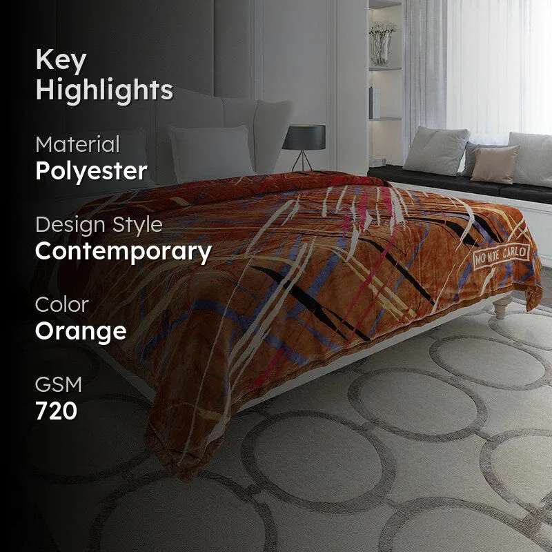 Monte Carlo Autumn Whirl Blanket - 720 GSM media 2