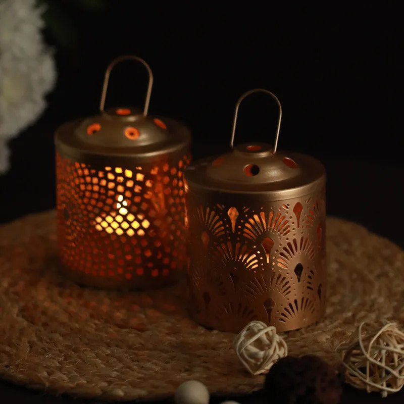Eba Lantern Tealight Candle Holder - Set Of Two media 4