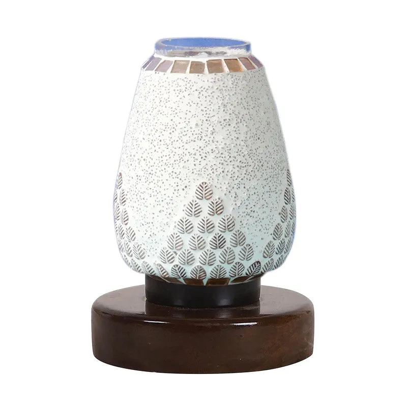 Auralirae Glass Table Lamp With Wooden Base media 5