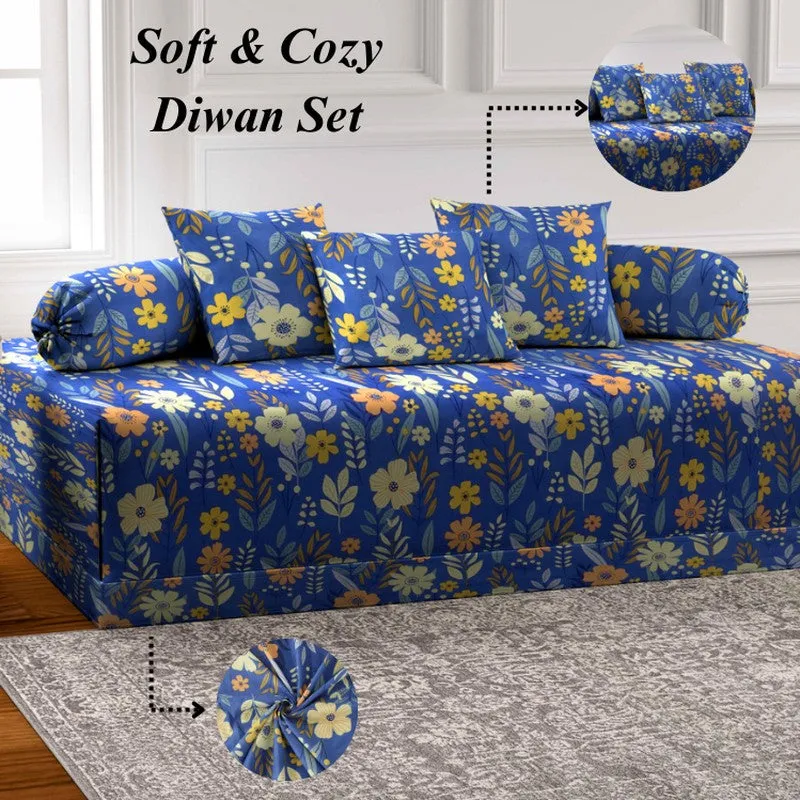 Rosellea Printed Diwan Set - Six Piece Set media 5