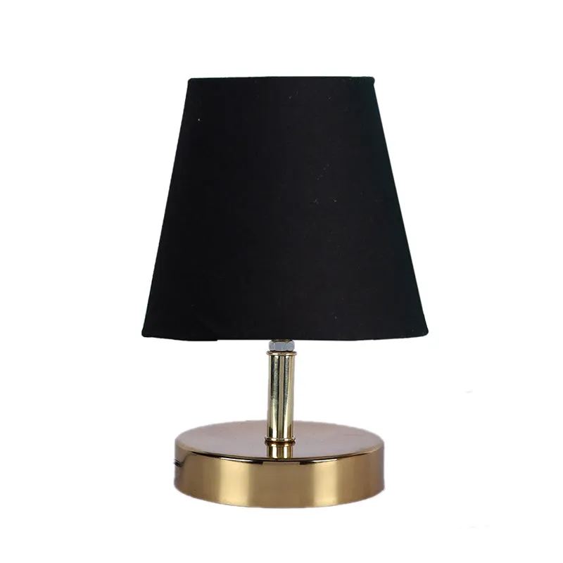 Alba Fabric Table Lamp - Black,Gold media 3