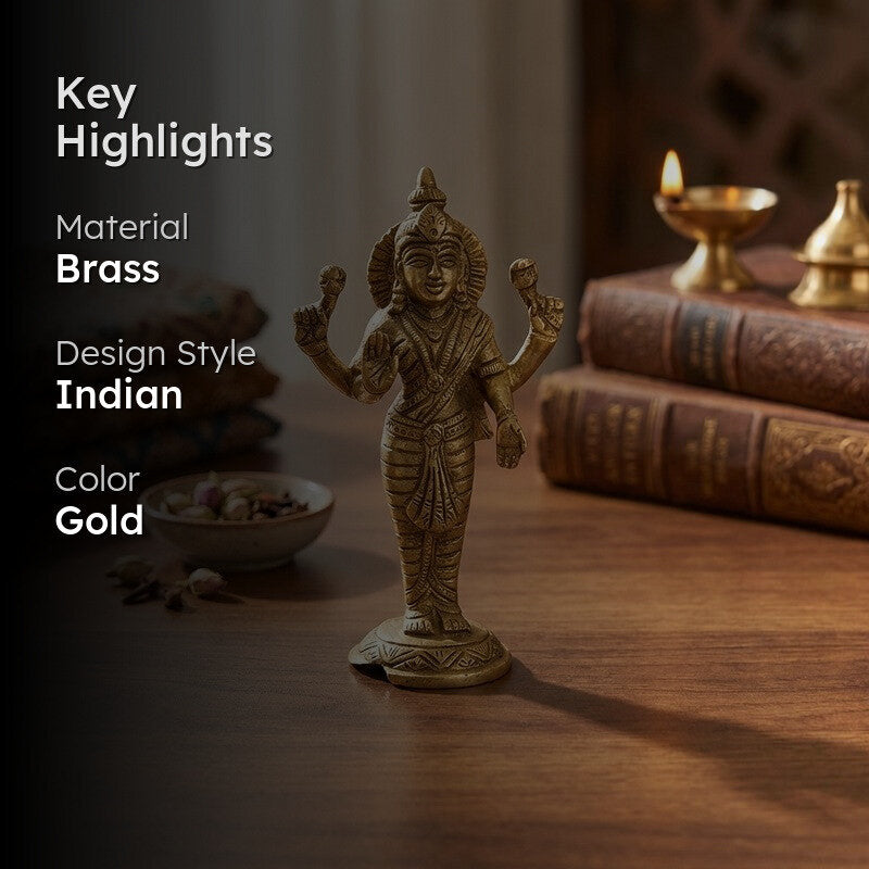 Sri Mahalaxmi Divine Brass Idol media 2
