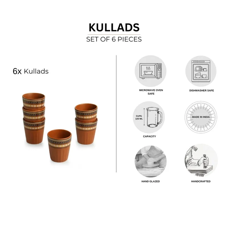 Terra Till Handcrafted Khulhad (120 ML) - Set Of Six media 6