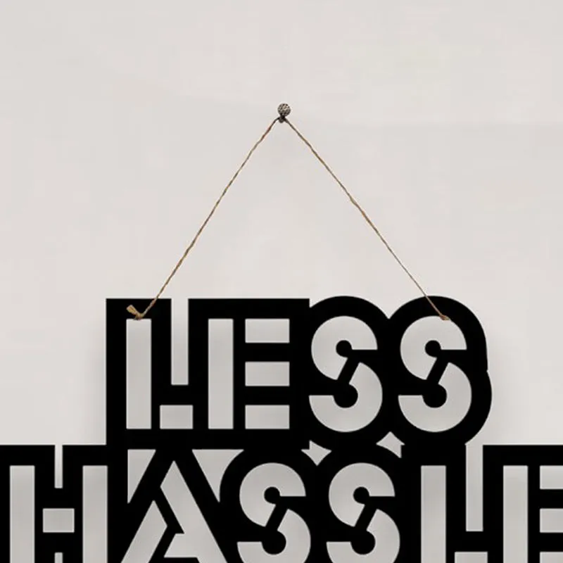 Less Hassle More Hustle Mild Steel Wall Accent media 4