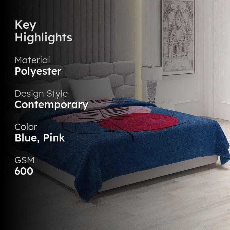 Monte Carlo Desert Oasis Blanket (Blue,Pink)- 600 GSM media 2
