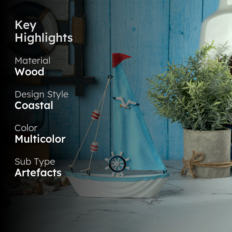 Sea Spirit Wood Showpiece media 2