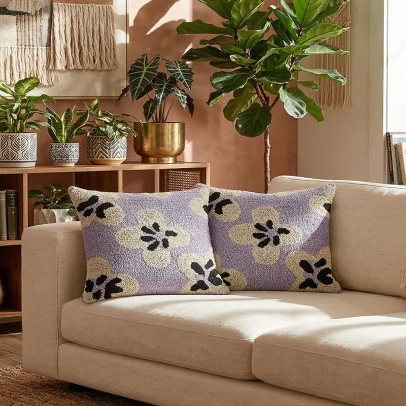 Thread Aura Tufted Cotton Cushion Cover - Set of Two - 3