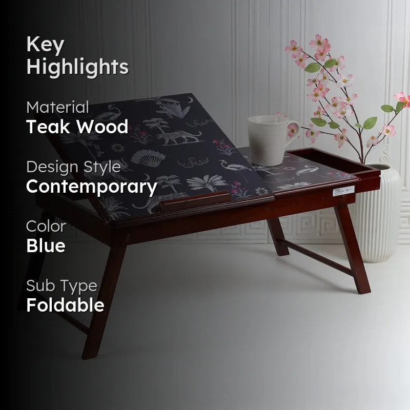 India Circus Teak Wood Animalia Laptop Table media 2