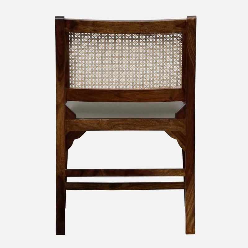 Stackon Rose Wood Accent Chair - Grey media 5