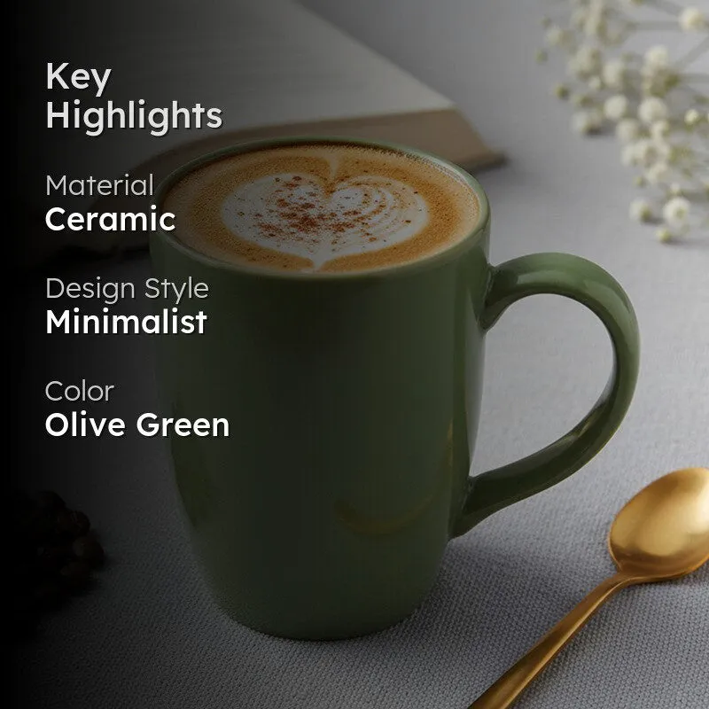 Kopi Ceramic Coffee Mug (Green) - 350 mL media 2