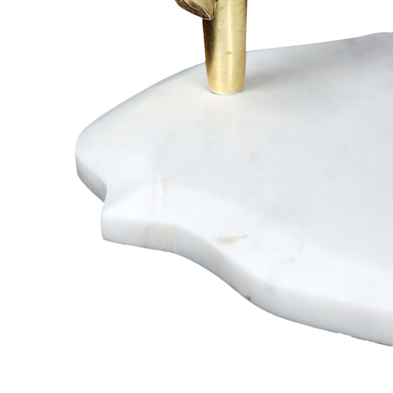 Pebble Handle Marble Platter media 5