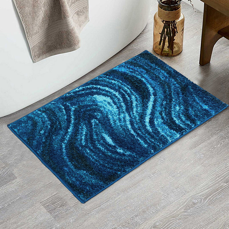 Alderman Bath Mat - Blue