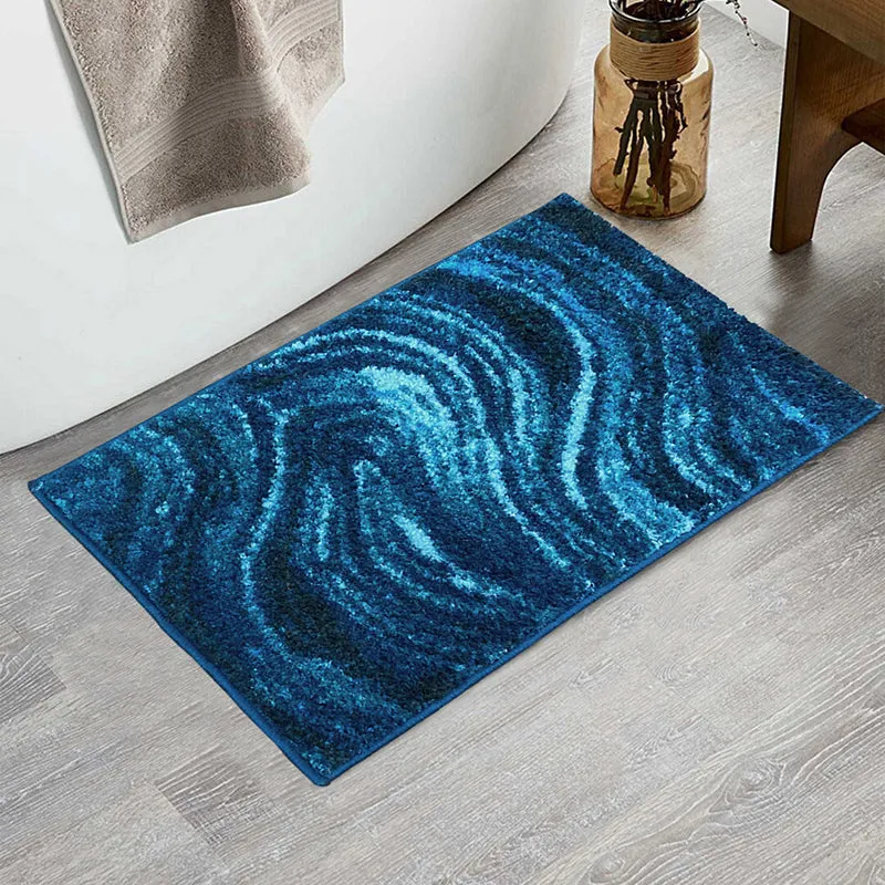 Alderman Bath Mat - Blue media 1