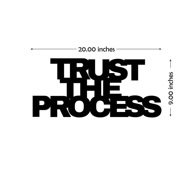Trust The Process Iron Wall Accent media 5