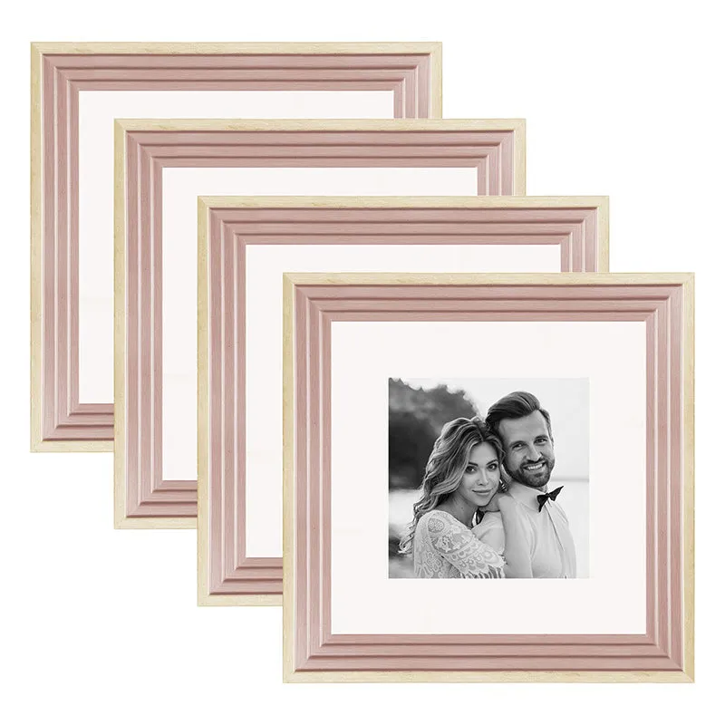 Time & Timber Lite Photo Frame (Pink) - Set Of Four media 3