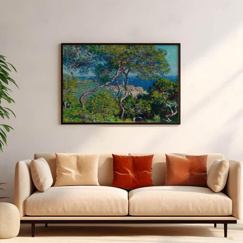 Bordighera (1884) By Claude Monet - Black Frame