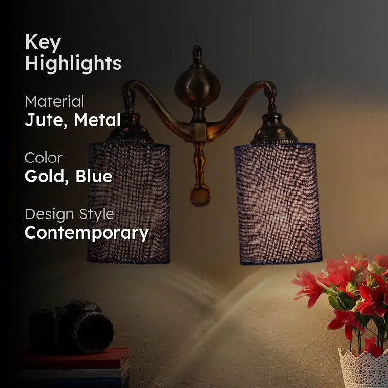 OpalGlo Cylindrical Metal Wall Lamp media 2