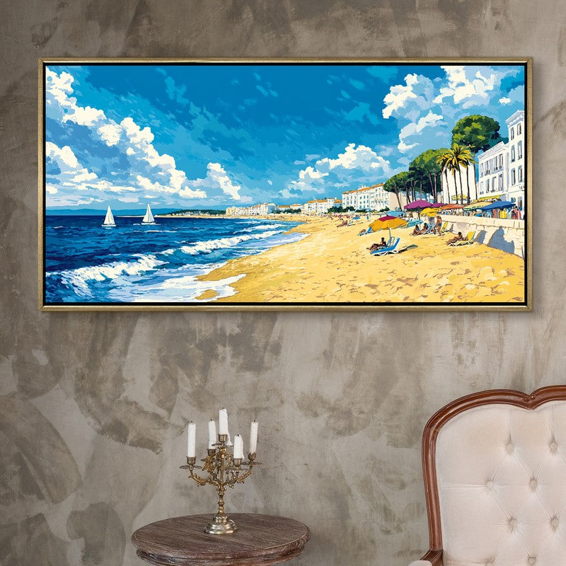 Seascape Canvas Wall Painting With Frame