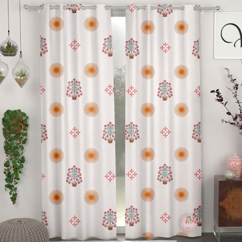 Petal Nest Elegance Curtains - Set of Two