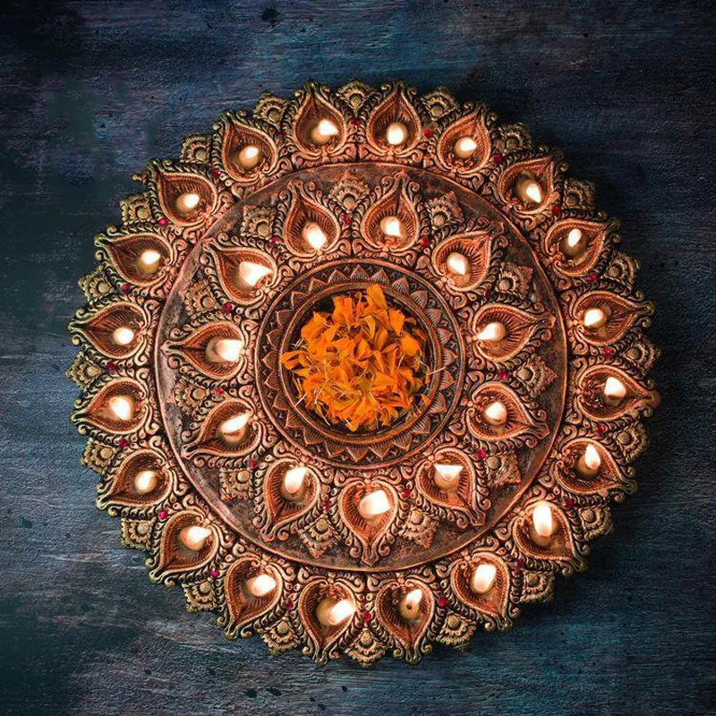 Prakash Thali Terracotta Diya media 3