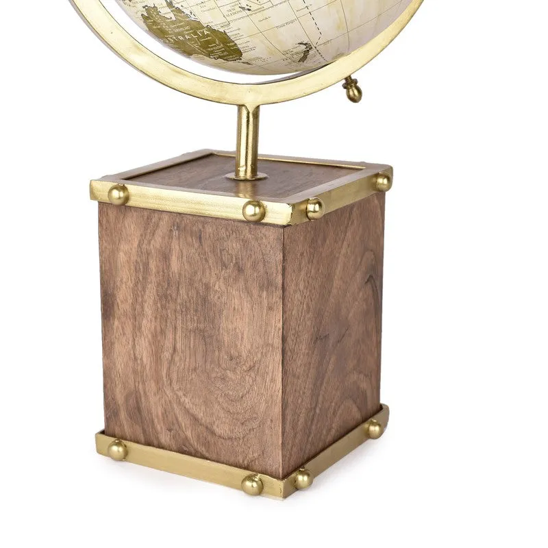 Maphira Metal Globe Showpiece media 4