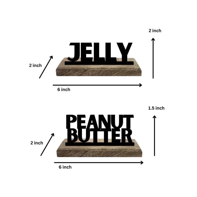 PB & J Typography Showpiece - Set Of Two media 5