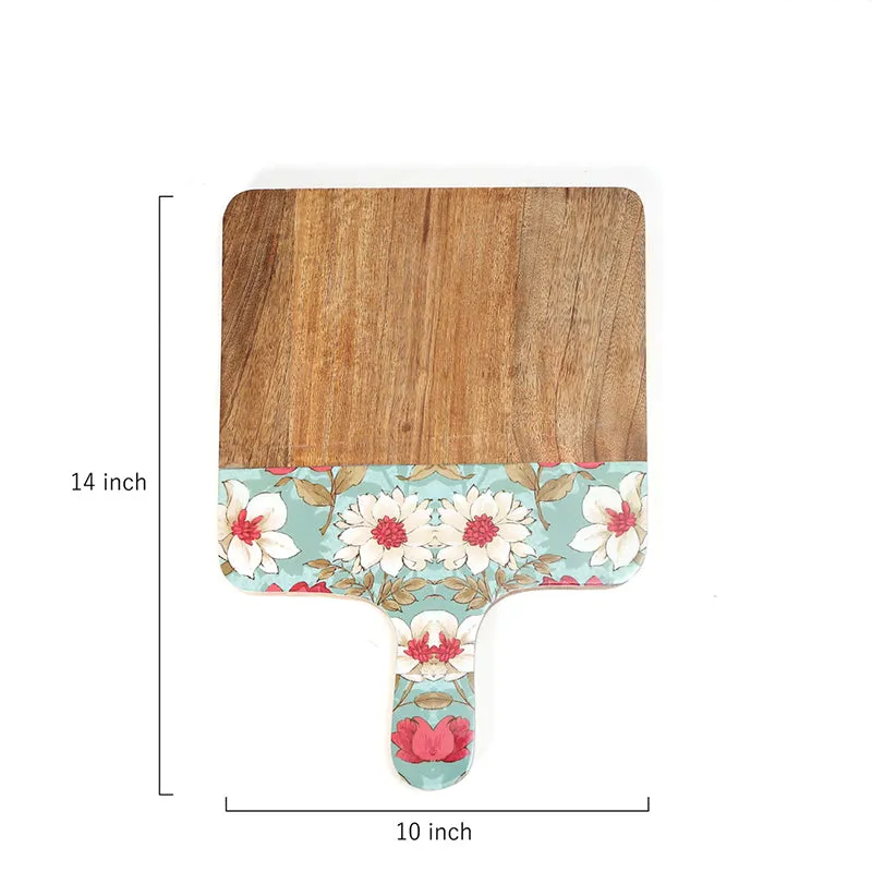 Aimee Floral Mango Wood Platter media 5