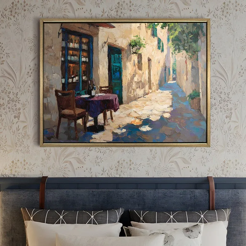 Afternoon Shadow Canvas Wall Painting With Frame media 5