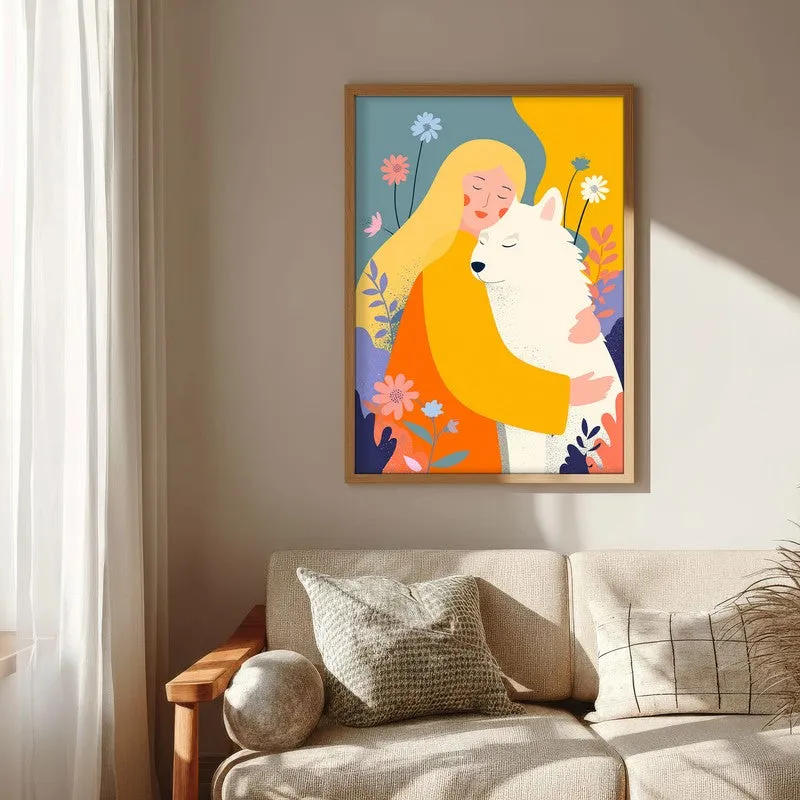 Aurelle Canvas Wall Painting With Brown Frame media 7