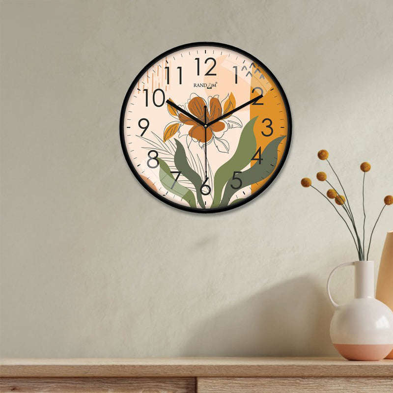 Sunleaf Round Analog Wall Clock - Multicolor