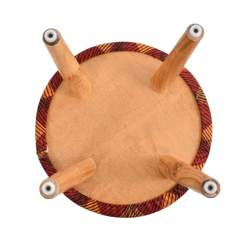 Rustic Abstract Ottoman - Multicolor media 6