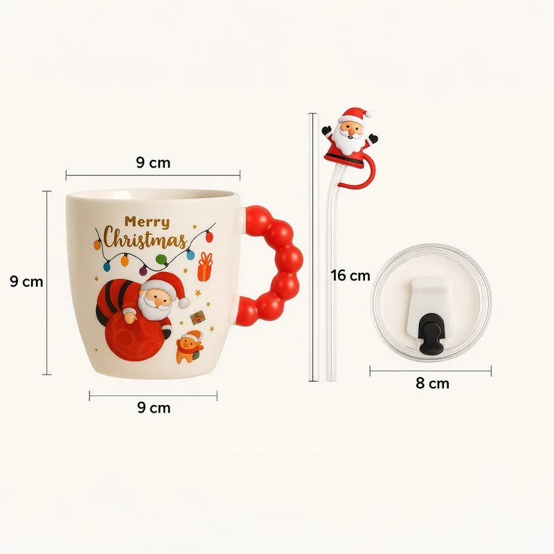 Santa Ceramic,Silicone Coffee Mug (350 mL) media 6