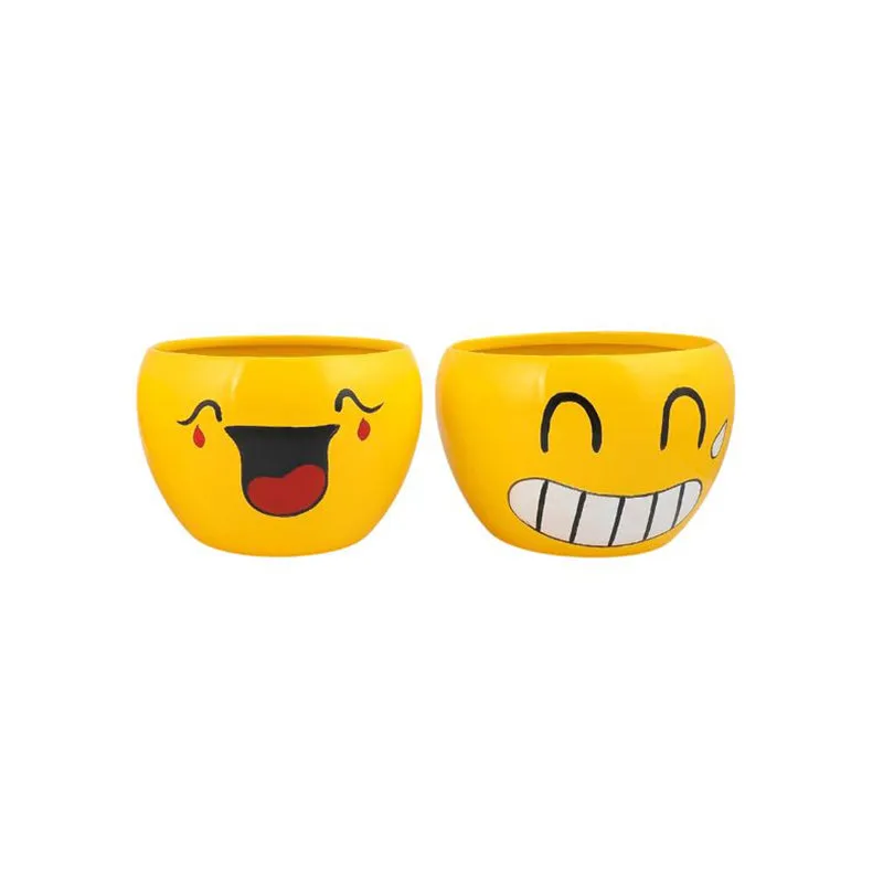 Emoji Fun I Metal Planter - Set Of Two media 5