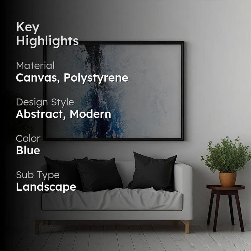 Deep Emergence Canvas Wall Painting - Black Frame media 2