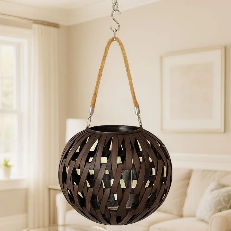 WeaveNest Bamboo Tea Light Candle Holder media 4