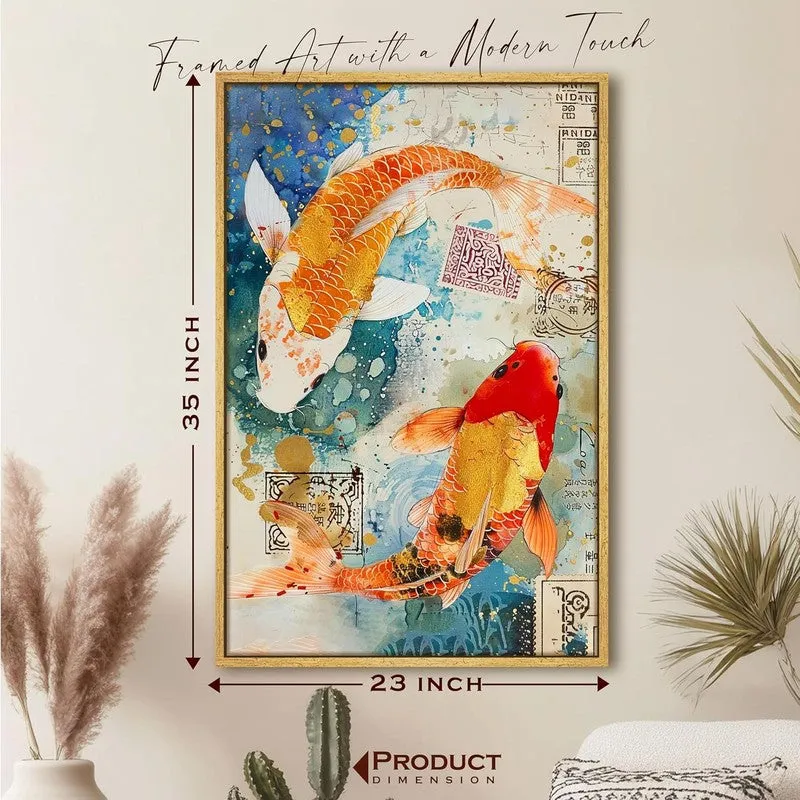 Koi Reverie Wall Art With Frame media 8