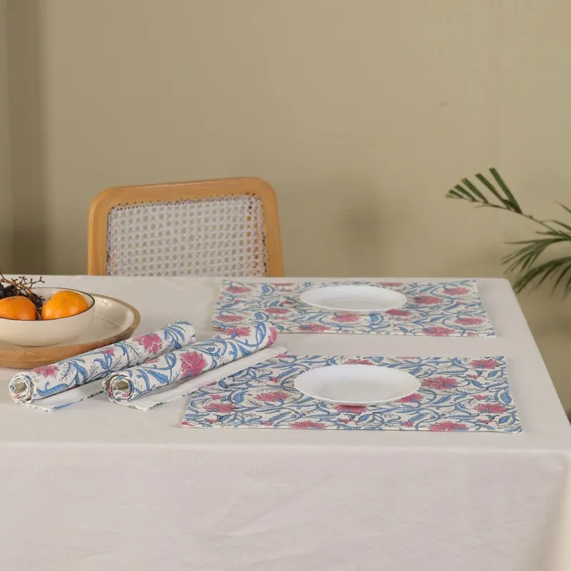 Petal Whisper Canvas Table Mats - Set Of Four media 7