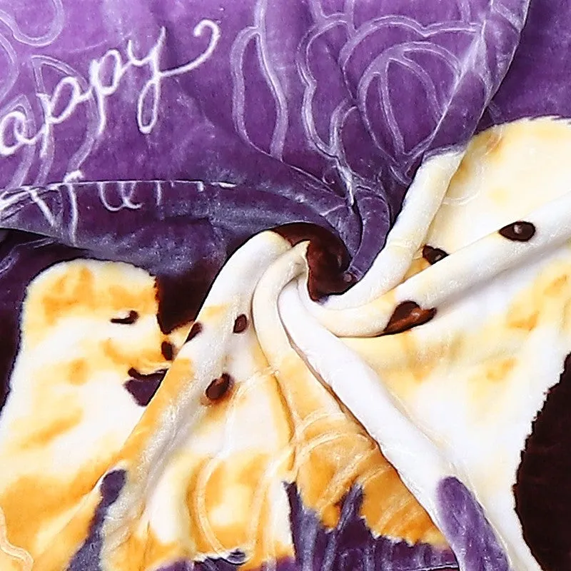 Monte Carlo Cloud Dreams Blanket (Purple) - 553 GSM media 5