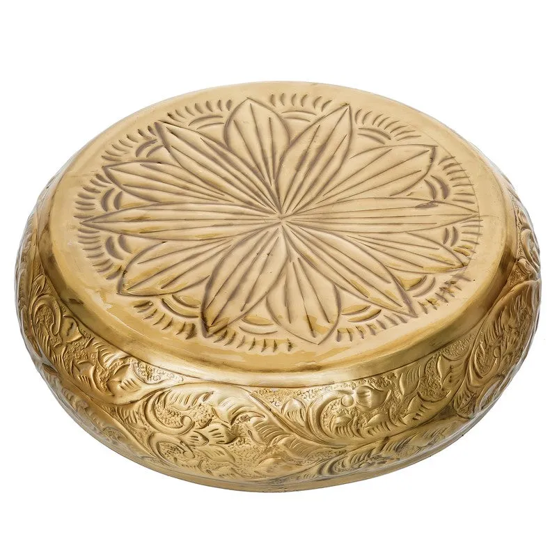 Royal Etched Metal Urli - Gold media 6
