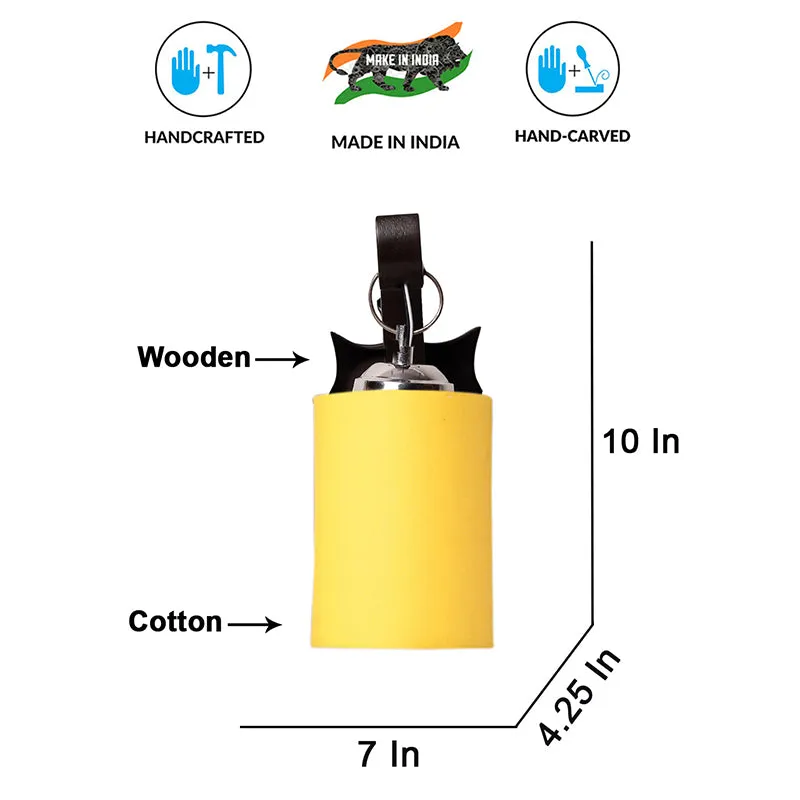 Delphi Wooden Wall Lamp - Yellow media 6